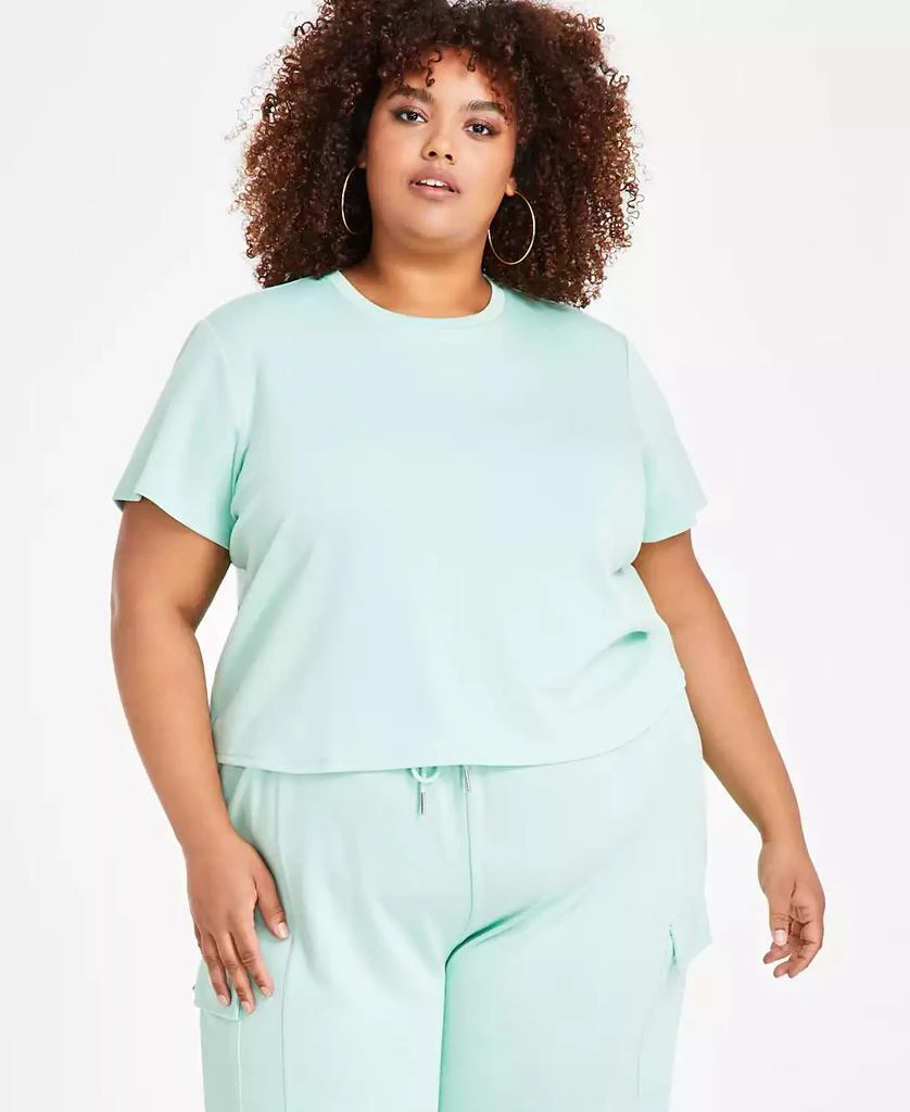 Nina Parker Trendy Plus Size Short-Sleeve Crewneck Tee 5