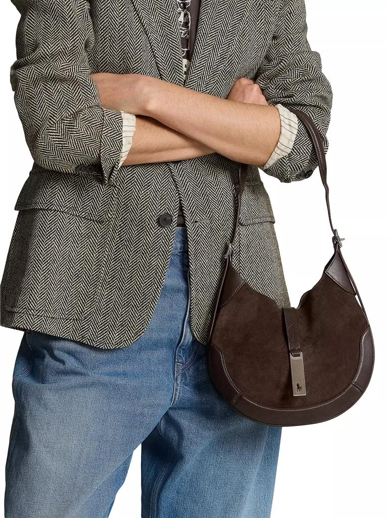 Ralph Lauren Polo ID Small Suede Shoulder Bag 3
