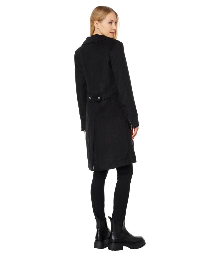 Avec Les Filles Wool Blend Moto Coat