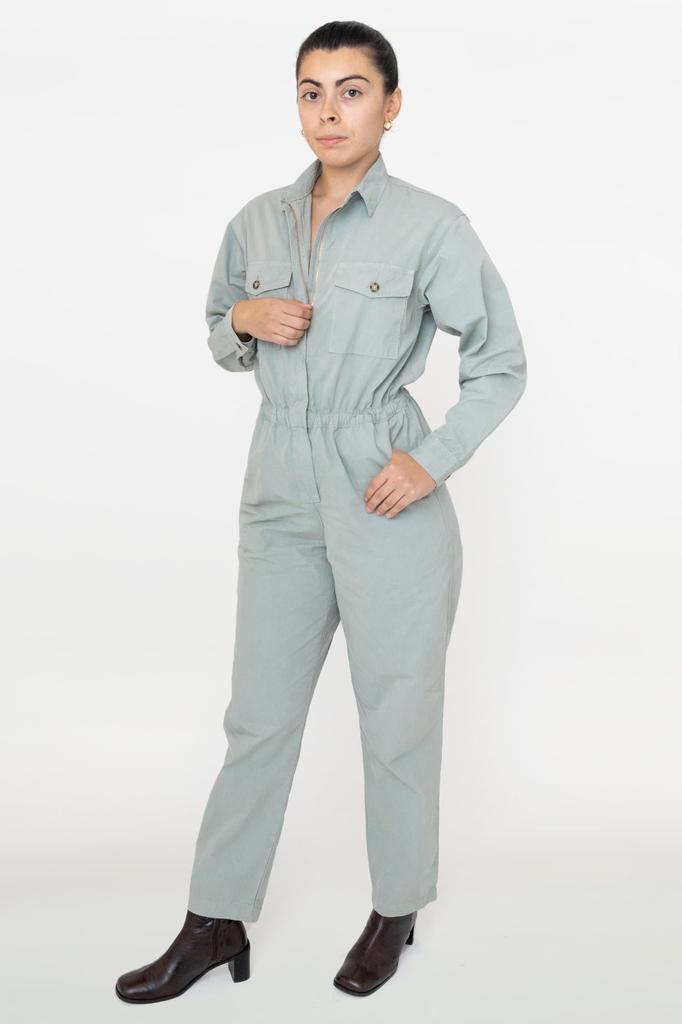 Los Angeles Apparel RJC3207GD - Cotton Poplin Utility Jumpsuit