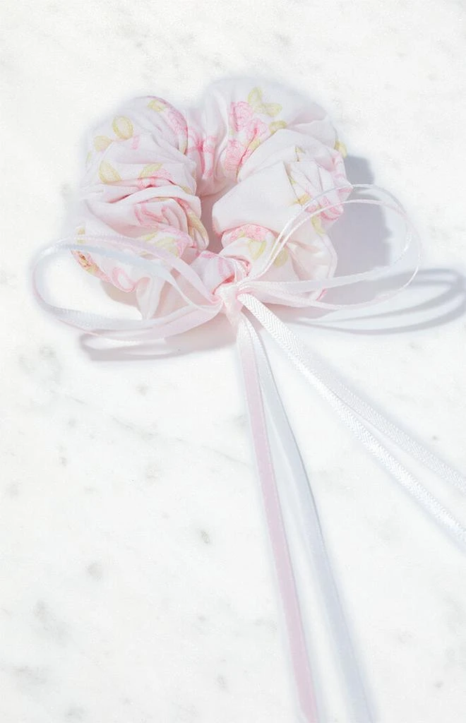 PacSun Floral Bow Hair Scrunchie 2