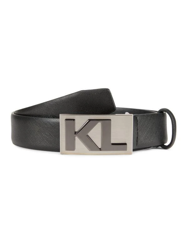 Karl Lagerfeld Paris Saffiano Leather Belt 1