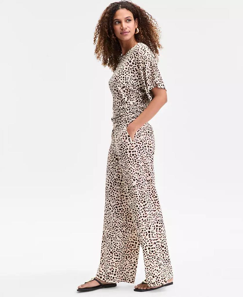 INC International Women's Printed Wide-Leg Pull-On Pants, Exclusively at Macy's