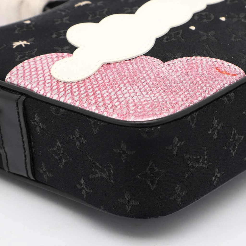 Louis Vuitton Louis Vuitton Black Monogram Satin Conte De Fees Pochette Bag 13