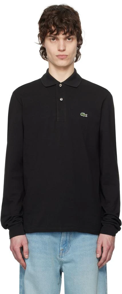Lacoste Black Classic Fit Long Sleeve Polo 1