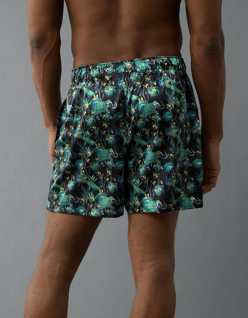 AE AEO Men's Elephant Tapestry Satin Pocket Boxer Short