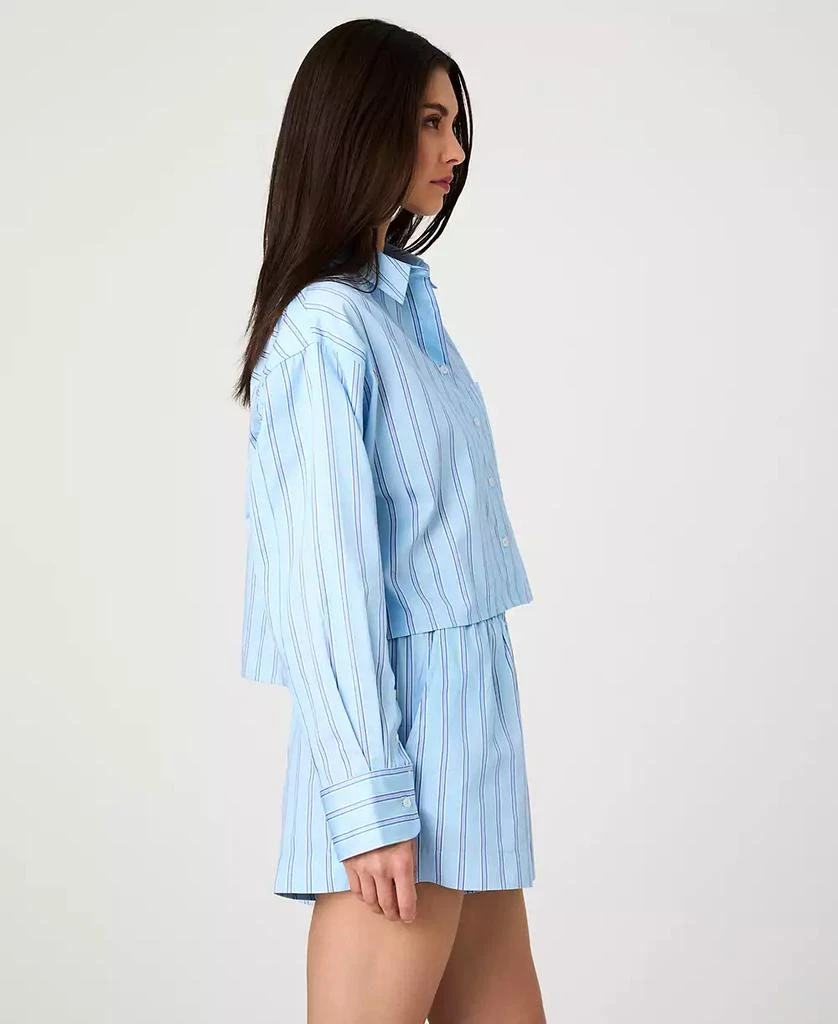 French Connection Women's Lorenzo Striped Cropped Shirt 3