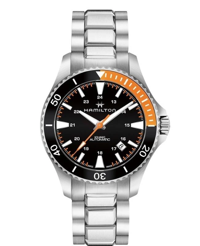Hamilton Hamilton Khaki Navy Scuba Auto Black Dial Stainless Steel Men's Watch H82305131 1