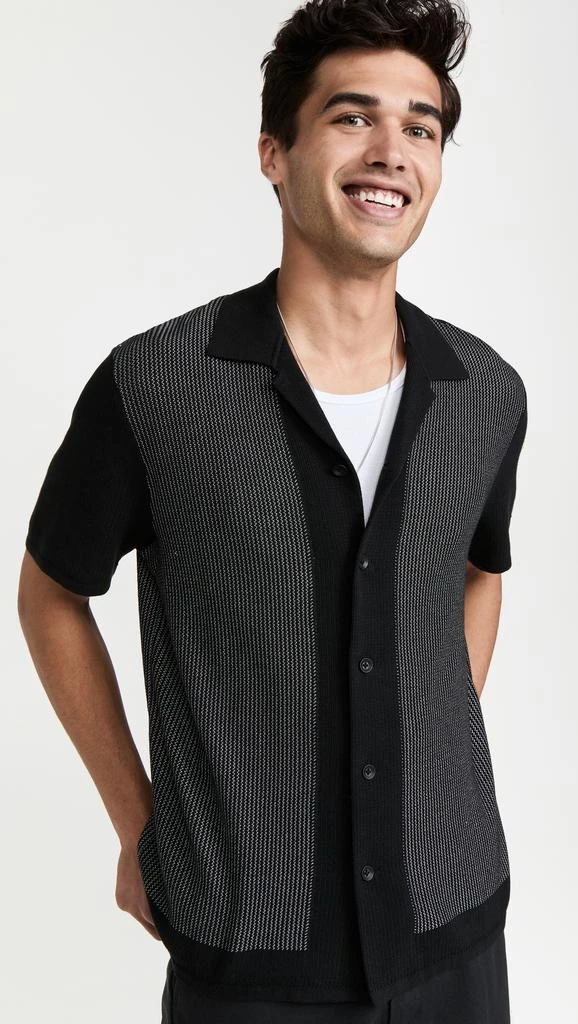 Rag & Bone Harvey Knit Camp Shirt 1