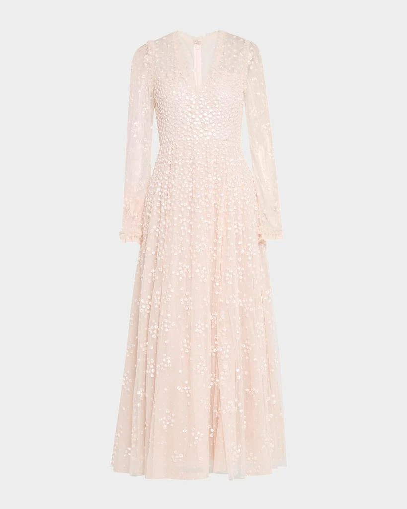 Needle & Thread Leila Sequin Dot Tulle Ankle Gown 1