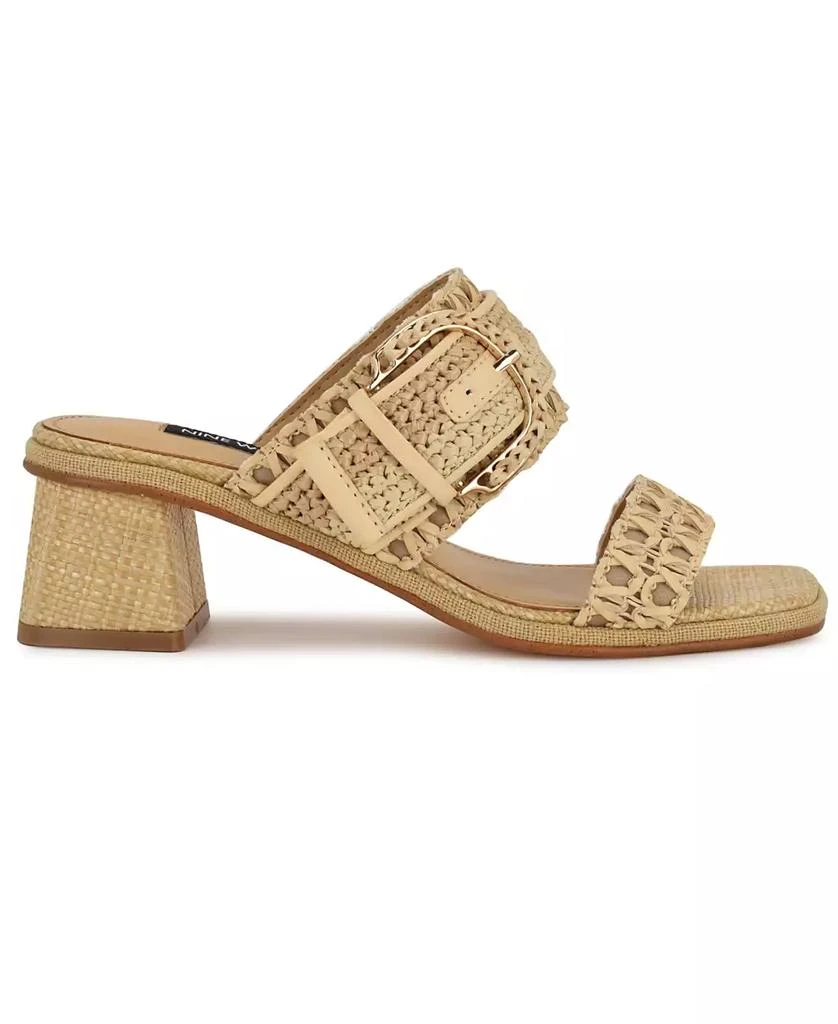 Nine West Women's Ebels Woven Block Heel Sandals 2