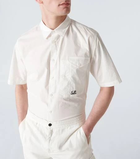 C.P. Company Logo cotton poplin shirt 5