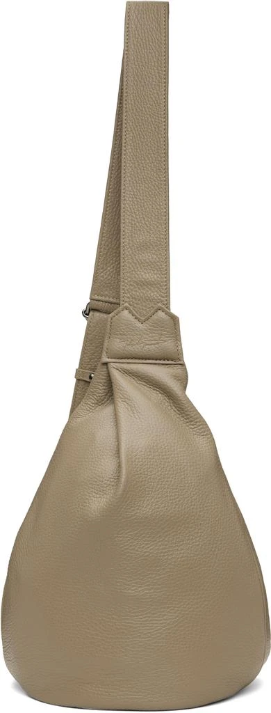YOHJI YAMAMOTO Beige Small Y Crossbody Bag 1