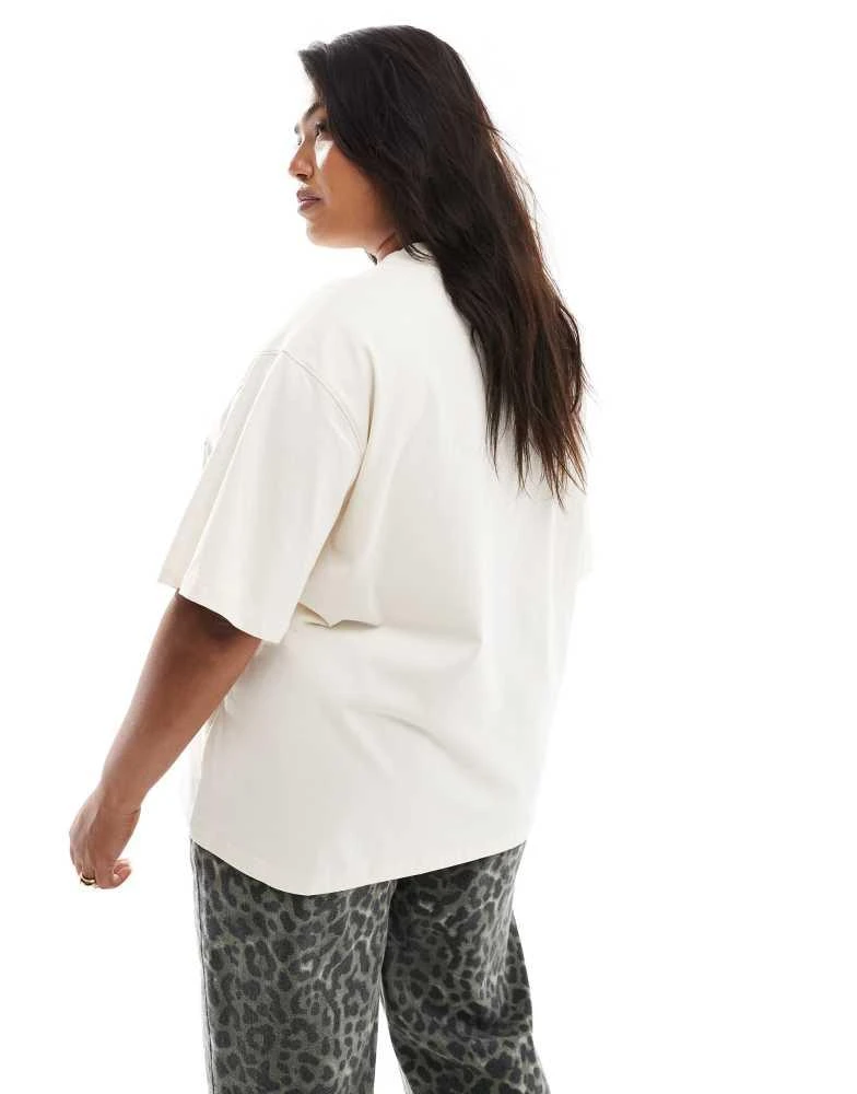 Renee Studio Renee Studio x Holly Wynne exclusive oversized logo cherry print t-shirt in off white 3