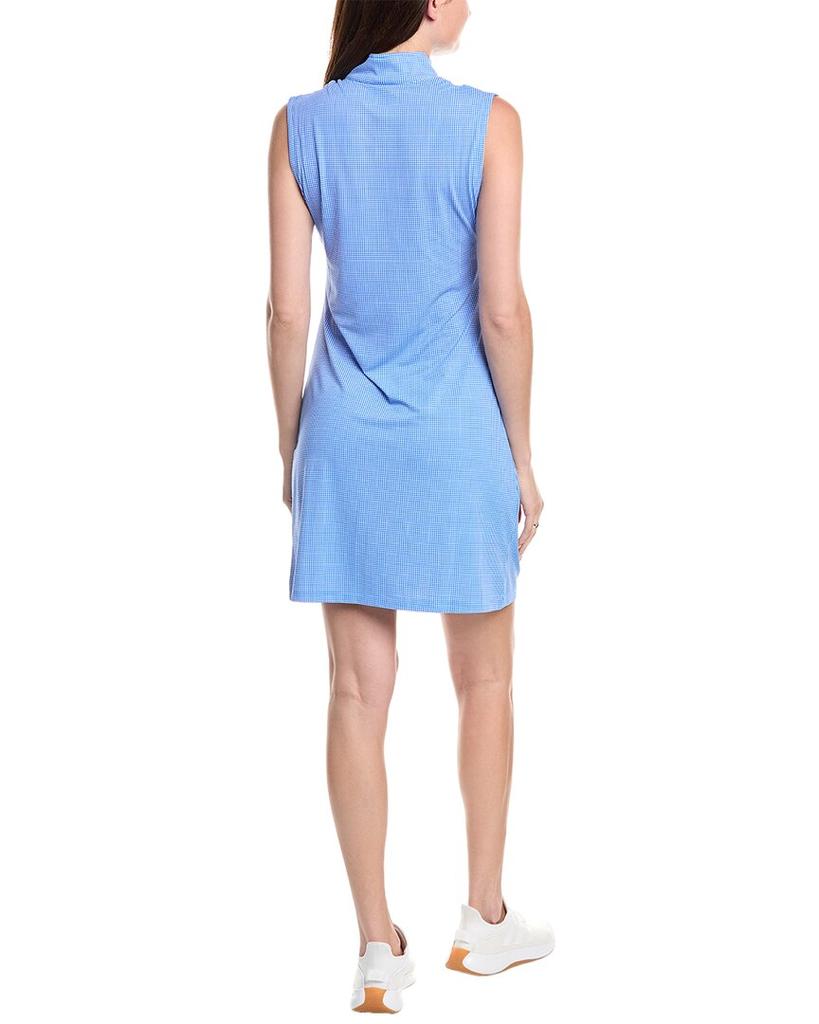 IBKUL Mini Check Mock Neck Dress