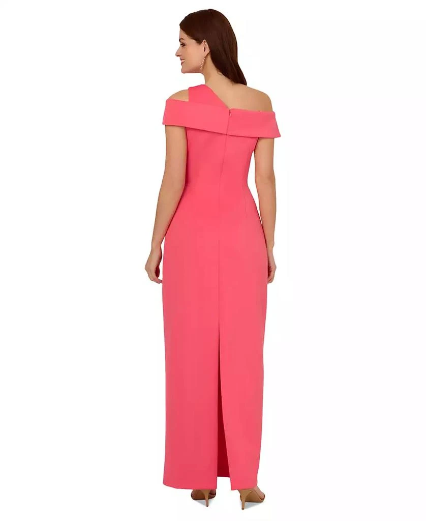 Adrianna Papell Women's Asymmetrical Ruched Gown 3
