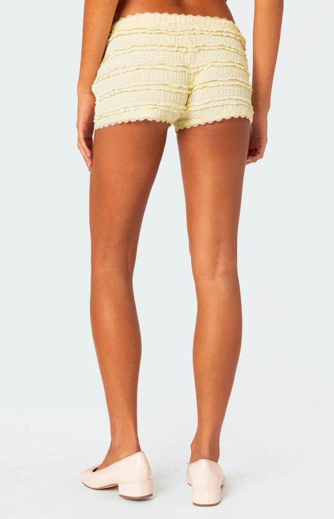 Edikted Lucy Ruffled Lace Shorts 5