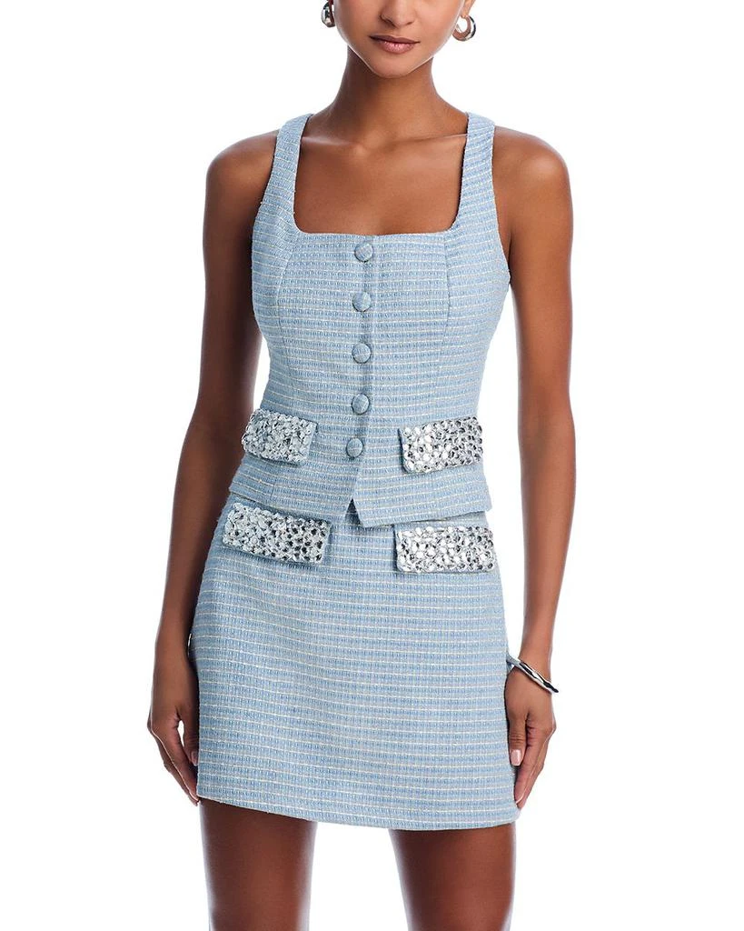 AQUA Tweed Vest - Exclusive 1