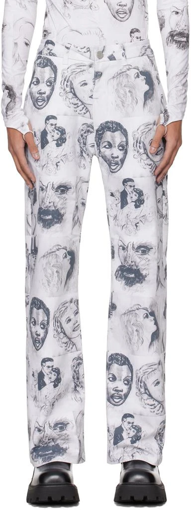 Maisie Wilen White Nebula Trousers 1