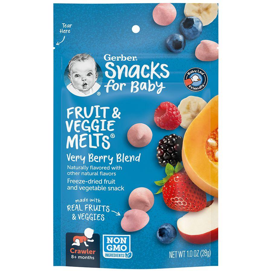 Gerber Fruit and Veggie Melts Baby Snack Very Berry Blend