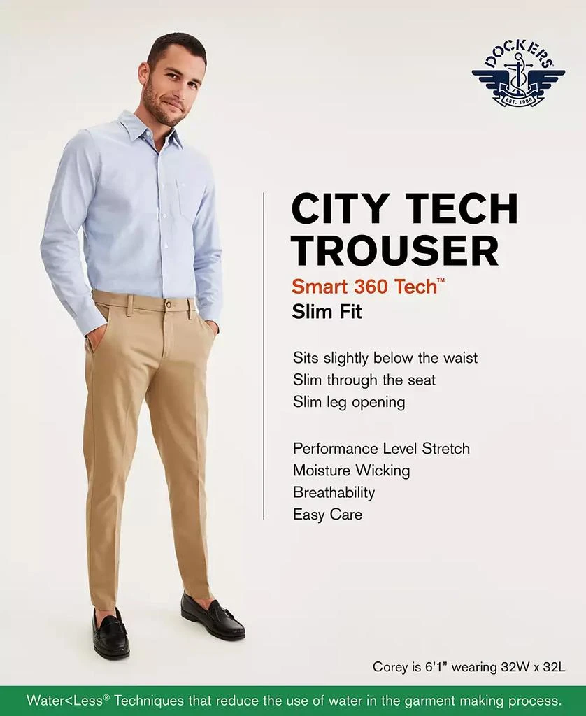 Dockers Men's Slim-Fit City Tech Trousers 4