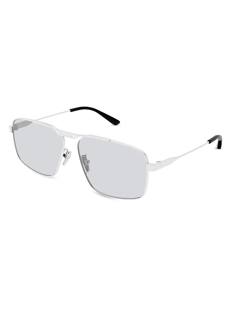 サングラス BALENCIAGA FW25 TAG 3.0 RECT BB0451S (830326T0005 1259) Balenciaga Tag 3.0 62MM Navigator Sunglasses - Accessories