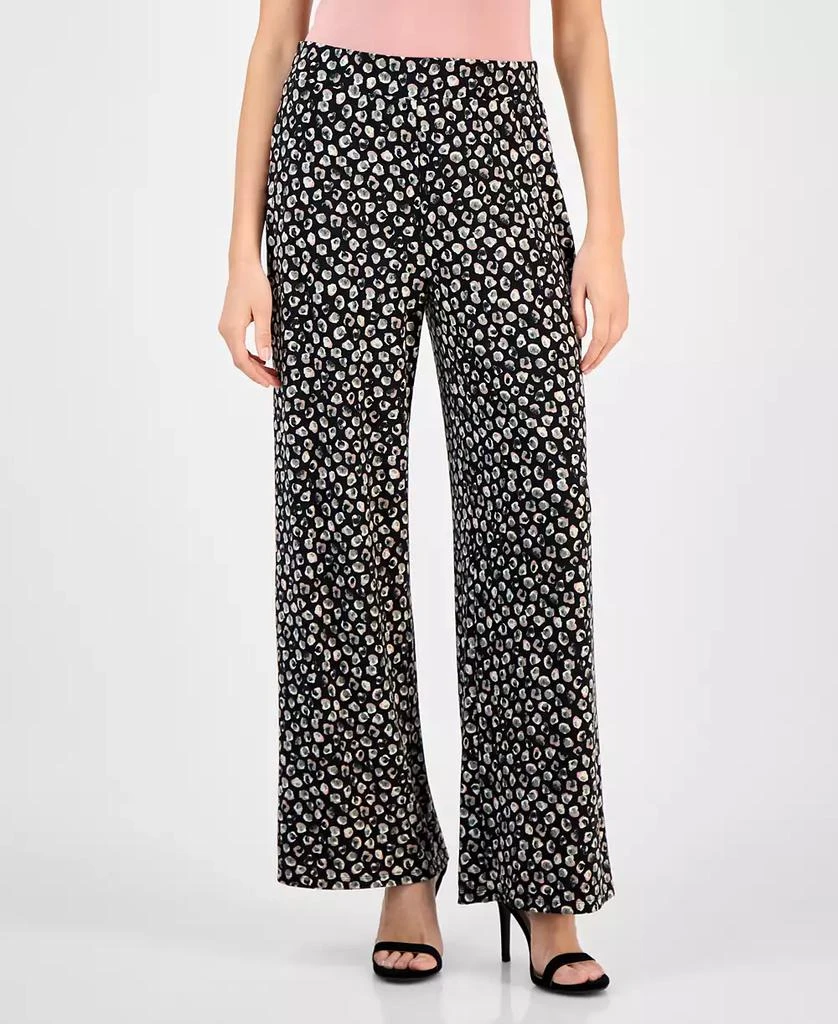 Kasper Women's Mid-Rise Wide-Leg Pull-On Pants 3