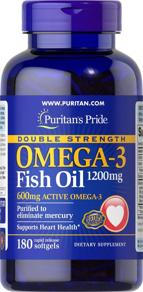 Puritan's Pride 2X Strength Omega 3 Fish Oil 180 count 1