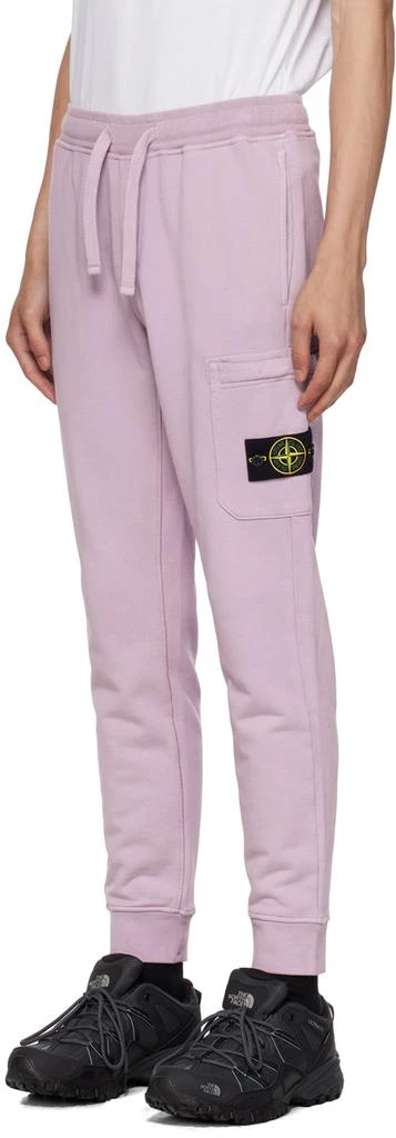 Stone Island Purple Slim-Fit Sweatpants 4
