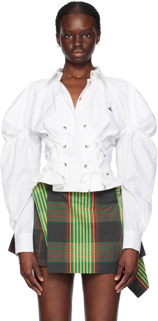 Vivienne Westwood White Gexy Blouse