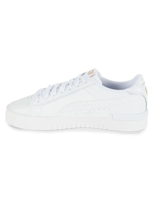 Puma Jada Dboss Logo Leather Low Top Sneakers 4