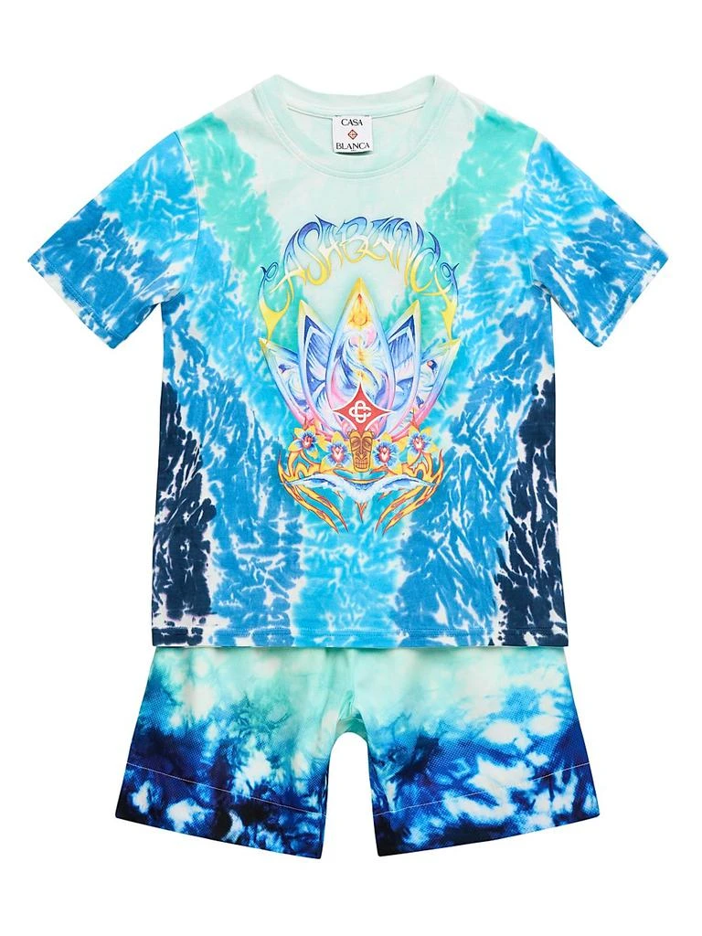 Casablanca Little Boy
s 
Boy
s Surf Lotus Cotton Shorts 2