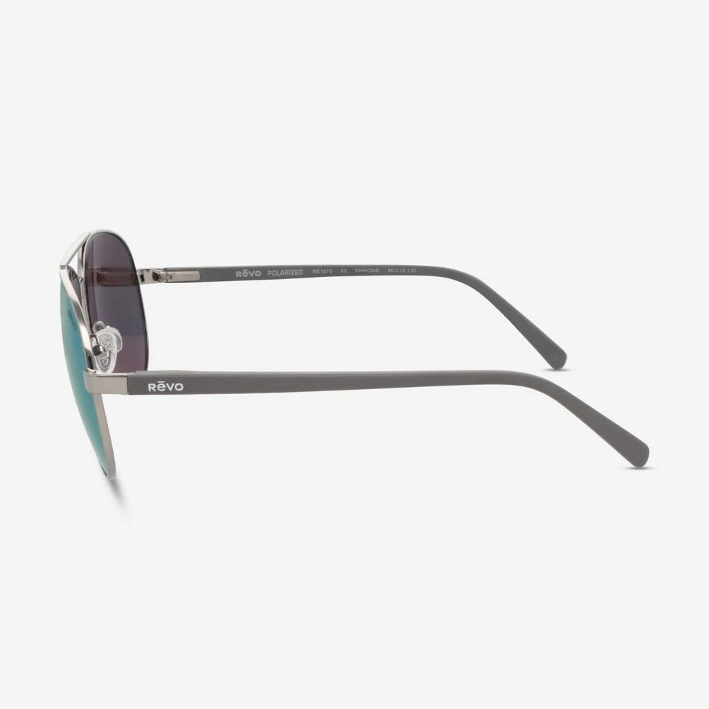 Revo Revo Crest Chrome Blue Water Aviator 66mm Men's Sunglasses RE.1075.03.BL 3
