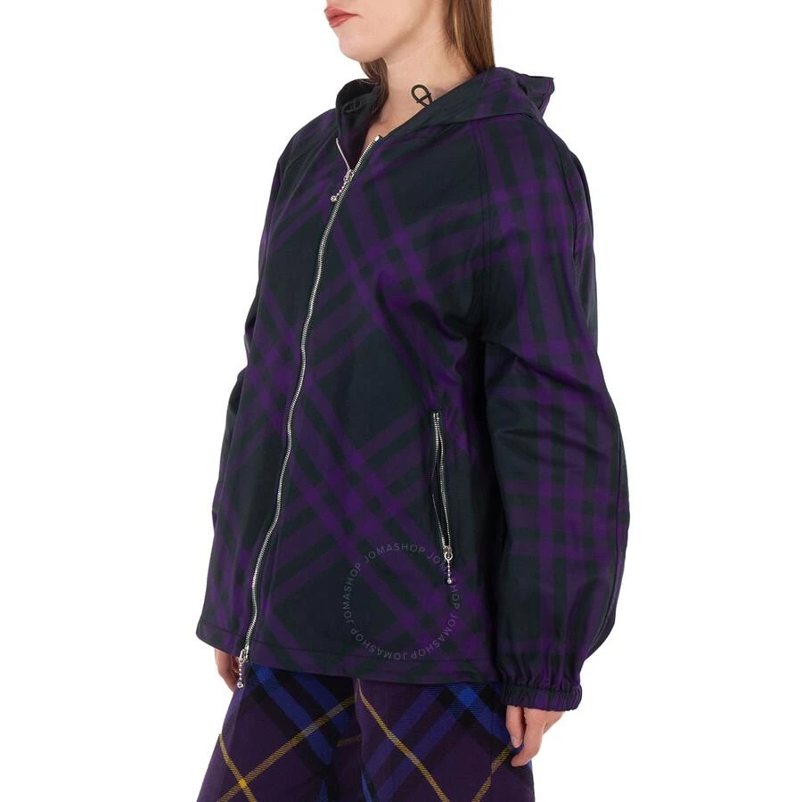 Burberry Check-Pattern Hooded Jacket 2