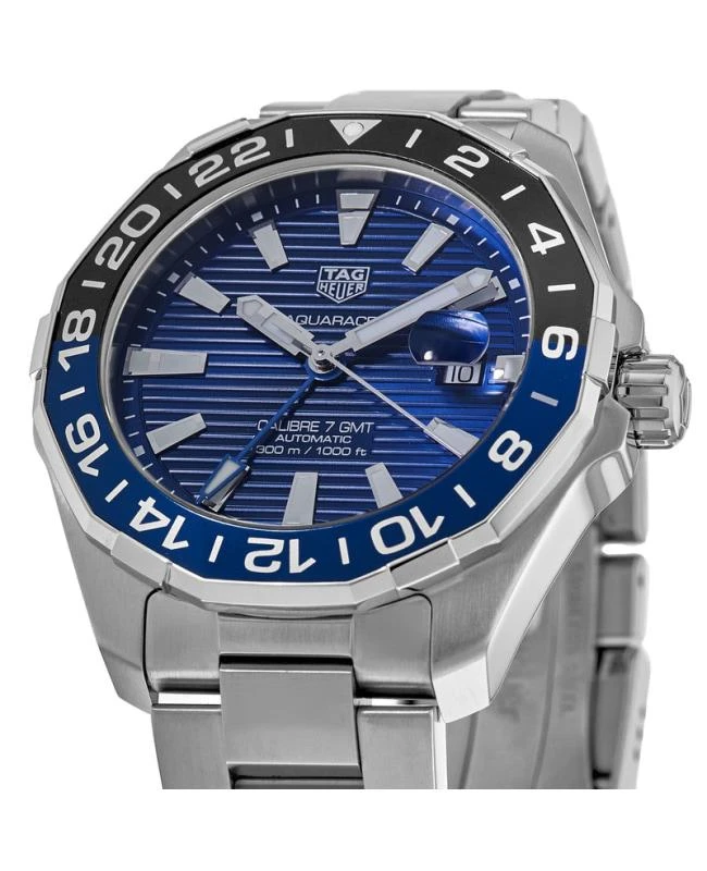TAG Heuer Tag Heuer Aquaracer 300M Automatic GMT Blue Dial Steel Men's Watch WAY201T.BA0927 3
