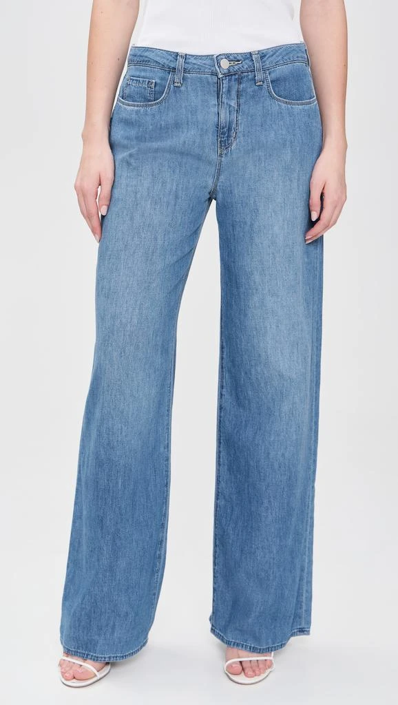 LAGENCE Alicent Sneaker Wide Leg Jeans 6