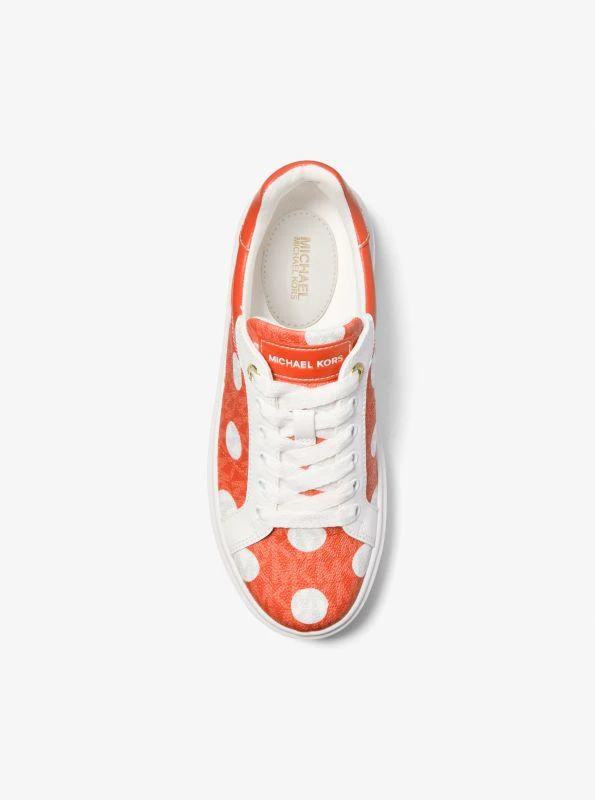 Michael Kors Romey Polka Dot Signature Logo Platform Sneaker 3