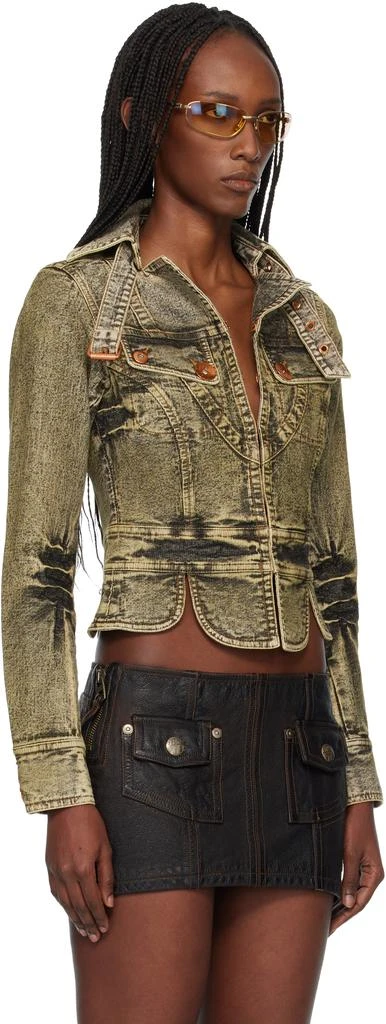 Miss Sixty Green KNWLS Edition Tie-Dye Denim Jacket 2