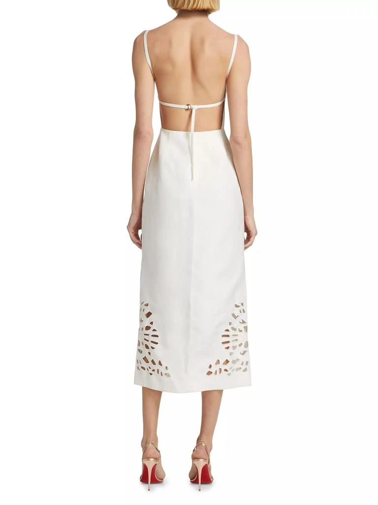 Acler Delacourt Laser Cut Slip Midi-Dress 5