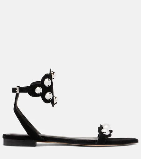 Isabel Marant Aselda studded suede sandals 4