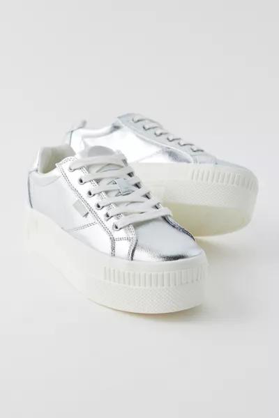 Buffalo Buffalo Paired Glam Silver Platform Sneaker