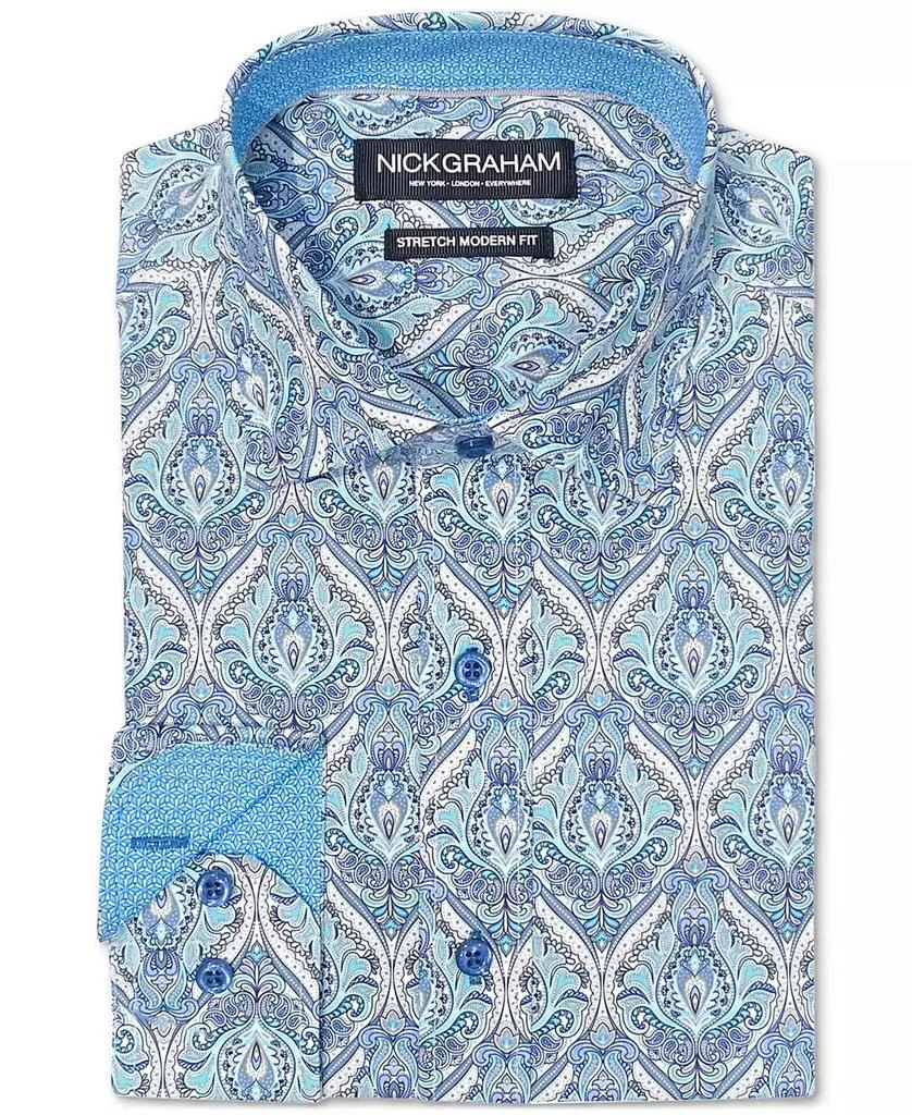 Nick Graham Men's Royal Paisley Dress Shirt 1