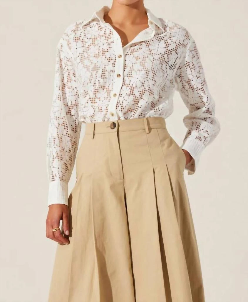 ASTR Astr - Tisa Floral Lace Top 1