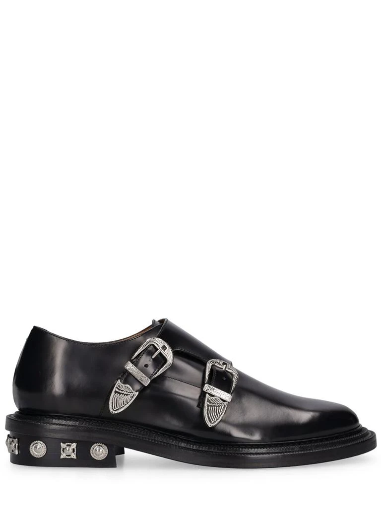 Toga Virilis Black Polido Leather Shoes 1