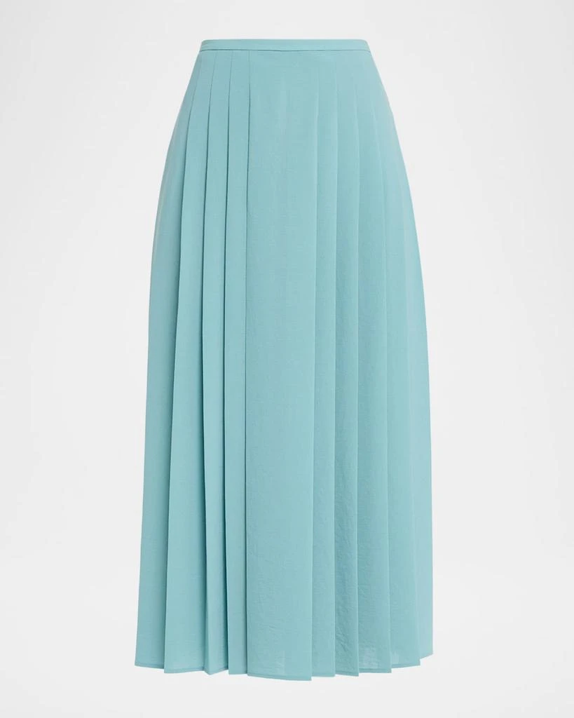 Joseph Crete Straight Pleated Midi Skirt 1