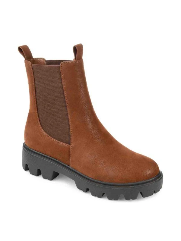 JOURNEE 90s Throwback Lug Sole Chelsea Boots 2