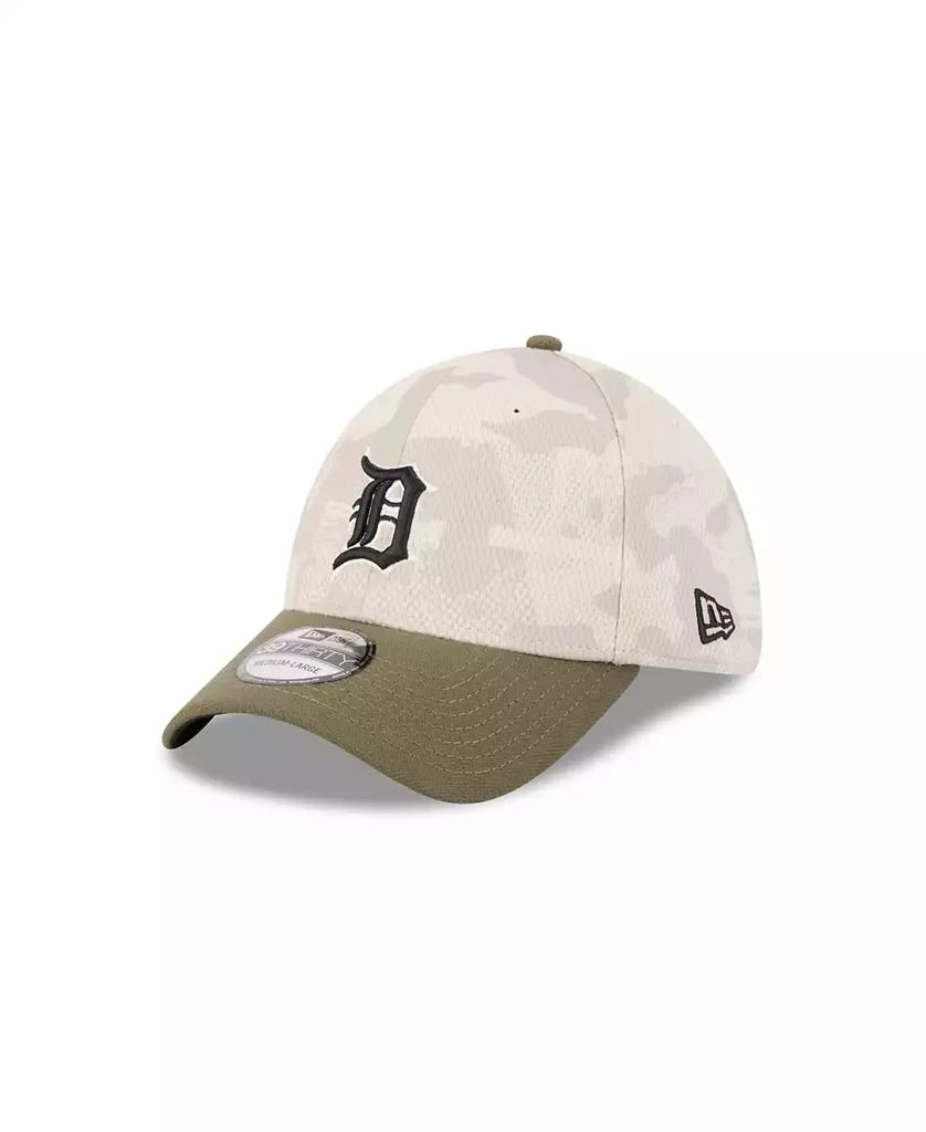 New Era Men's Light Beige/Olive Detroit Tigers 2025 Armed Forces Day 39THIRTY Flex Hat 1