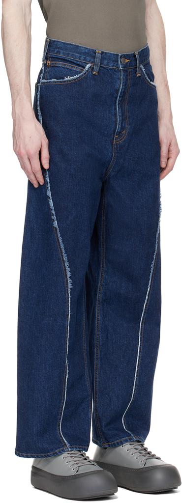 JieDa Indigo Used Jeans