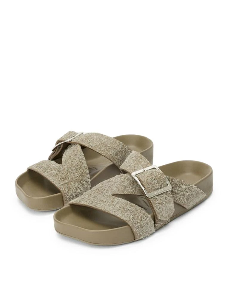 Loewe EASE BUCKLE CLOGS IN BRUSHED SUEDE 3