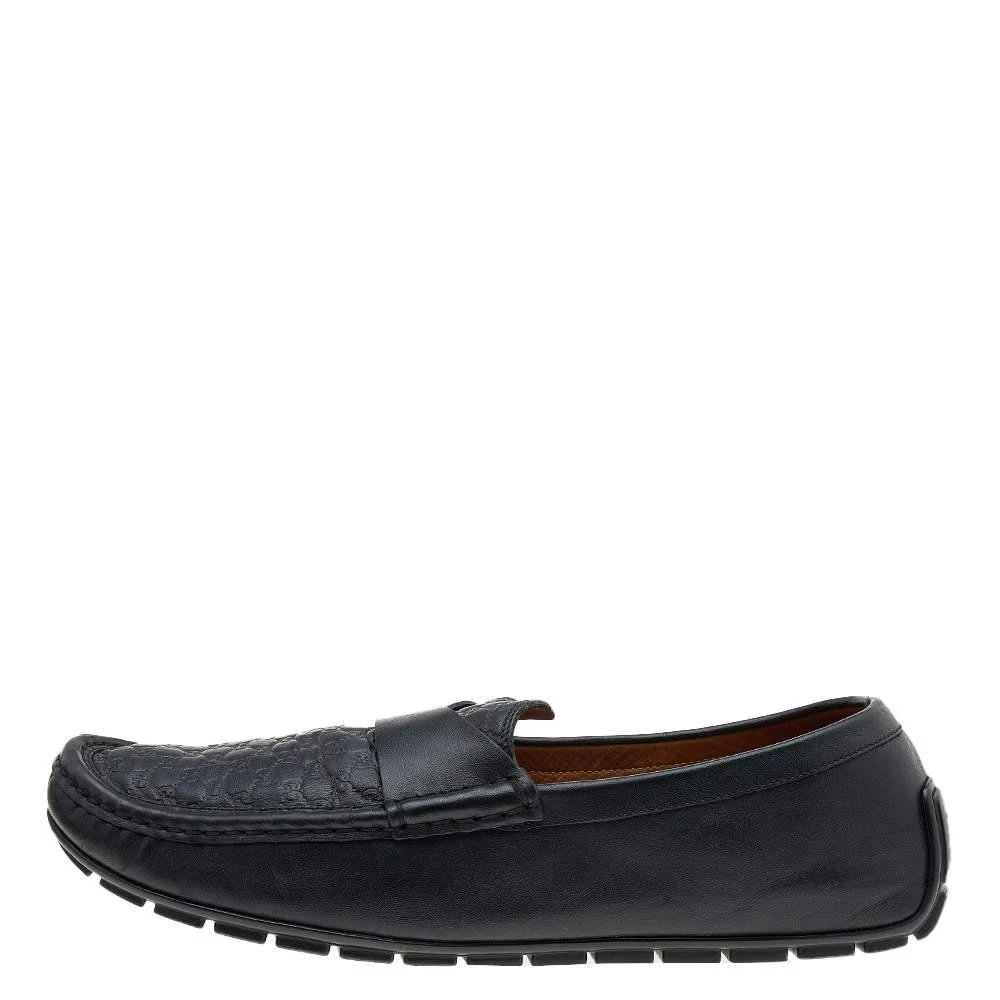 Gucci Gucci Black Guccissima Leather Penny Slip On Loafers Size 43.5 2